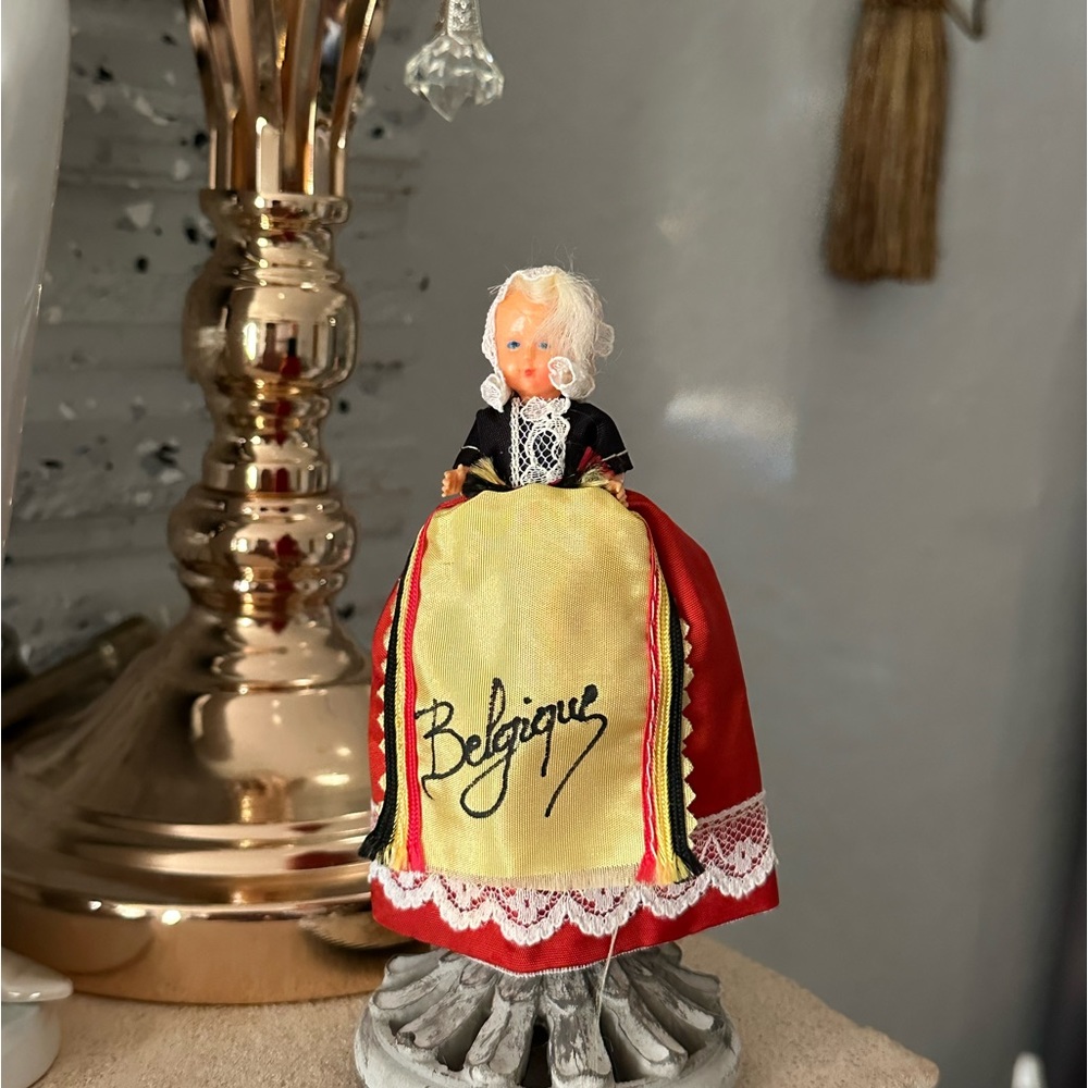 Vintage hand made miniature doll Belgian custom